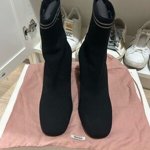 Miu Miu Black Heeled Boots
